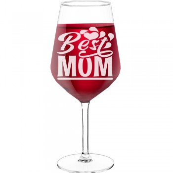 With Engraved Text - "Best Mom", Best Friend Gift, Size 530ml