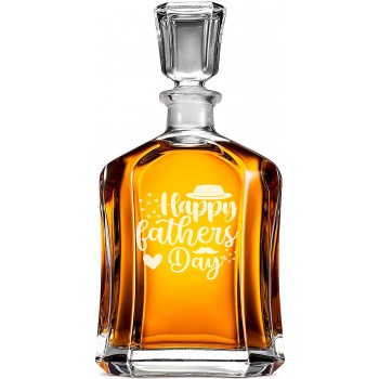Moderna Viskija Karafe ar Uzrakstu - 