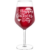 Wine Glass Personalised With Engraved Text - "Happy Father'S Day ", Wine Lover Gifts, Size 530ml