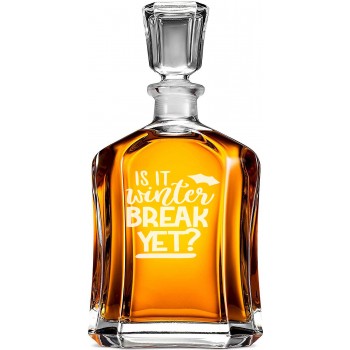 Moderna Viskija Karafe ar Uzrakstu - 