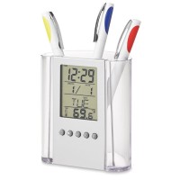 PRODIGY pen holder with calendar and clock