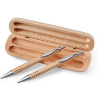DEMOIN pen and pencil gift set in wooden box