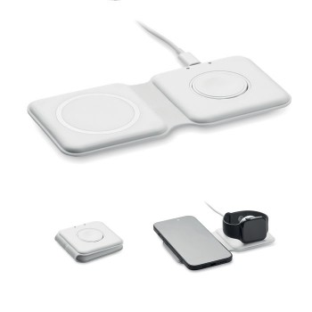 FLIP 2 in 1 salokāms bezvadu lādētājs 15 W