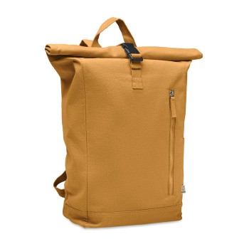 KAMET pārstrādātas kokvilnas rolltop mugursoma 390 g/m²