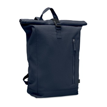 KAMET pārstrādātas kokvilnas rolltop mugursoma 390 g/m²