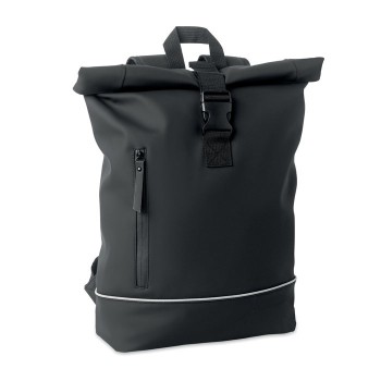 LAPTOSA 15 collu PU rolltop portatīvā datora mugursoma