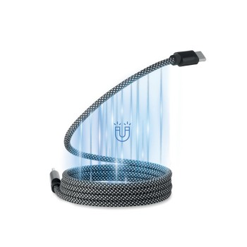 BRAID pīts magnētisks Type-C kabelis 60 W BRAID pīts magnētisks Type-C kabelis 60 W