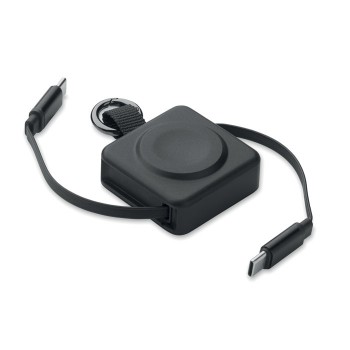 SKILFUL retractable 100 W USB-C cable with watch charger