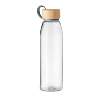 FJORD WHITE stikla pudele ar bambusa vāciņu 500 ml