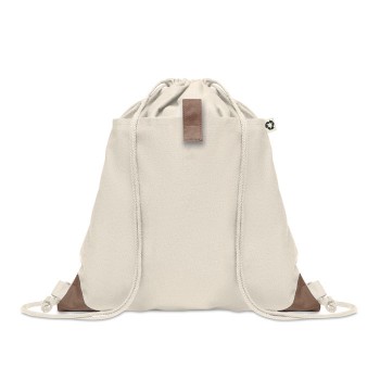 PANDA BAG pārstrādātas kokvilnas maisiņš ar auklām 220 g/m²