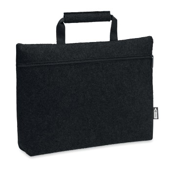 TAPLA RPET felt zippered laptop bag 15 inch