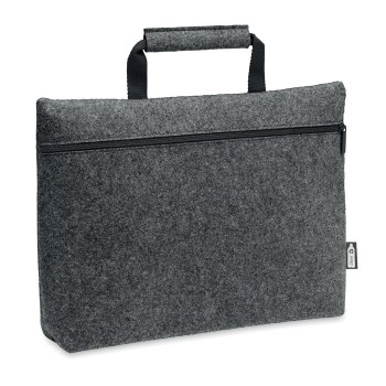 TAPLA RPET felt zippered laptop bag 15 inch