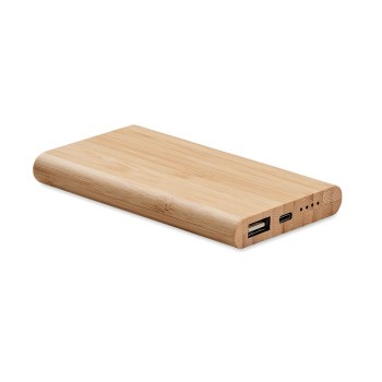 ARENAPOWER C bambusa ārējā baterija 4000 mAh 10 W