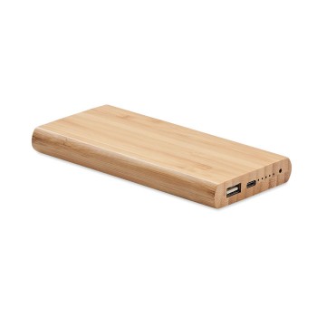 ARENA C bambusa bezvadu ārējā baterija 6000 mAh 15 W