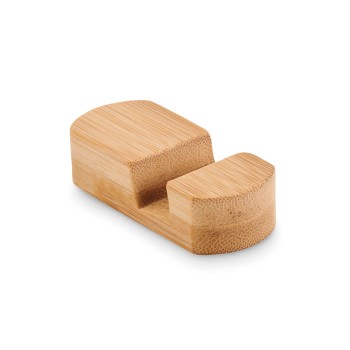 POY mini bambusa telefona statīvs