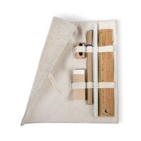 ECOSET 6 piece stationery set in pouch