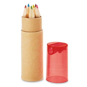 PETIT LAMBUT 6 coloured pencils in tube