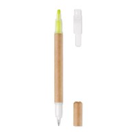 DUO PAPER 2 in 1 carton pen and highlighter