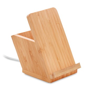 BAICOI bamboo wireless charger with pen holder