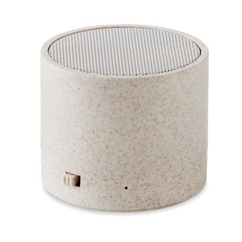 ROUND BASS+ wheat straw wireless speaker 3 W