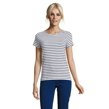 SOL'S MILES striped T-shirt, women's