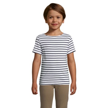 SOL'S MILES KIDS svītrains bērnu T-krekls