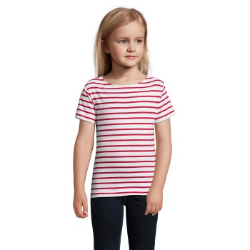 SOL'S MILES KIDS svītrains bērnu T-krekls