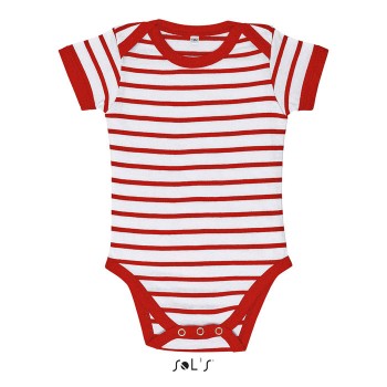 SOL'S MILES BABY svītrains zīdaiņu bodijs