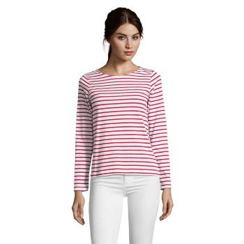 SOL'S MARINE striped long sleeve T-shirt, women's SOL'S MARINE striped long sleeve T-shirt, women's