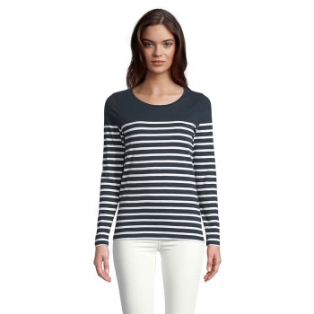 SOL'S MATELOT LSL striped long sleeve T-shirt, women's