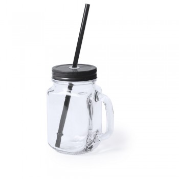 Drinking jar 500 ml with straw AIV8983-03