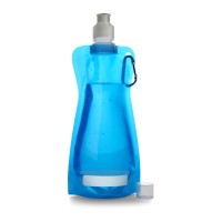 Foldable sports bottle 420 ml with carabiner AIV6503-11