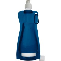 Foldable sports bottle 420 ml with carabiner AIV6503-04