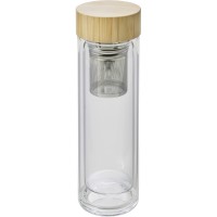 Glass vacuum flask 420 ml with sieve stopping dregs AIV0774-18
