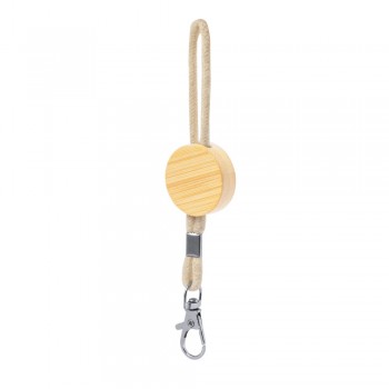 Keyring, bamboo detail