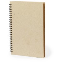 Notebook approx. A5 made from grass paper