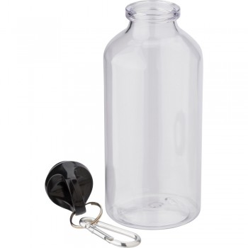 Sports bottle 400 ml with carabiner clip, made of RPET AIV4856-00