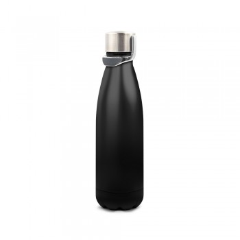 Air Gifts thermo bottle 500 ml with foldable handle, double vacuum walled, stainless steel inside and outside, packed in gift box, shiny finish, thermal insulation scale: 4 +leakproof AIV0843-03