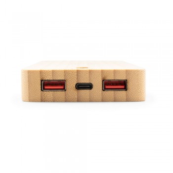 Bamboo wireless power bank 8000 mAh B'RIGHT, wireless charger 15W | Benson