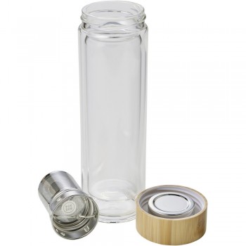 Glass vacuum flask 420 ml with sieve stopping dregs AIV0774-18 Glass vacuum flask 420 ml with sieve stopping dregs AIV0774-18