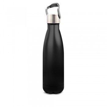 Air Gifts thermo bottle 500 ml with foldable handle, double vacuum walled, stainless steel inside and outside, packed in gift box, shiny finish, thermal insulation scale: 4 +leakproof AIV0843-03