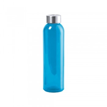 Glass sports bottle 500 ml, transparent finish, stainless steel cap AIV0855-11 Glass sports bottle 500 ml, transparent finish, stainless steel cap AIV0855-11