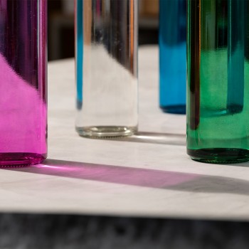 Glass sports bottle 500 ml, transparent finish, stainless steel cap AIV0855-05 Glass sports bottle 500 ml, transparent finish, stainless steel cap AIV0855-05