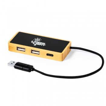 Bamboo USB and USB type C hub