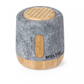 Felt RPET and bamboo wireless speaker 3W