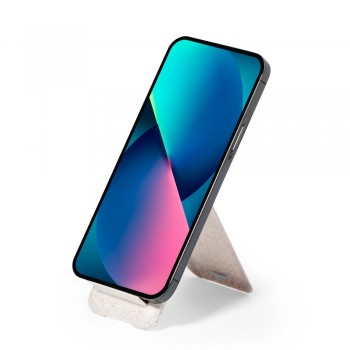 Wheat straw charging and synchronization cable, 3 adapters included, phone stand