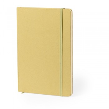 Notebook approx. A5 made from recycled cardboard and fruit paper