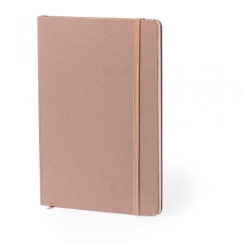 Notebook approx. A5 made from recycled cardboard and fruit paper