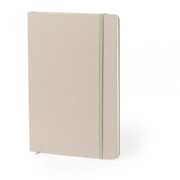 Notebook approx. A5 made from recycled cardboard and fruit paper