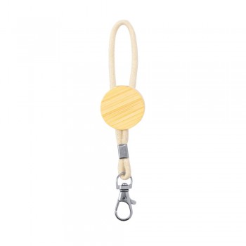 Keyring, bamboo detail